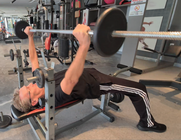 showing the Bench Press gym exercise for Chest