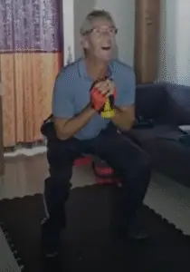showing a sitll image from the goblet squat video