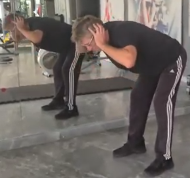 showing the good morning exercise form