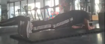 showing the Plank Pilates exercise