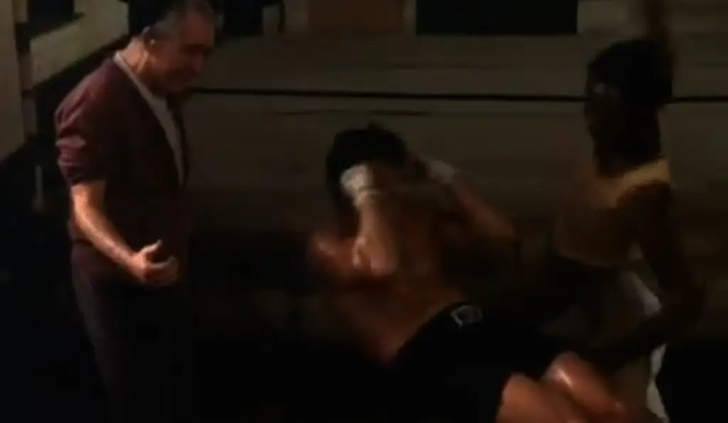 Showing a scene from Rocky with a punch to the ABS
