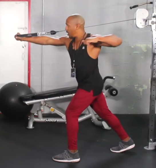 showing the Single Arm Cable Punch exercise