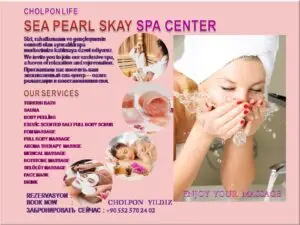 SPA Services business card located in Kestel, Alanya, Turkey