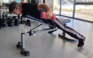 Showing the Incline Reverse Fly gym exercise