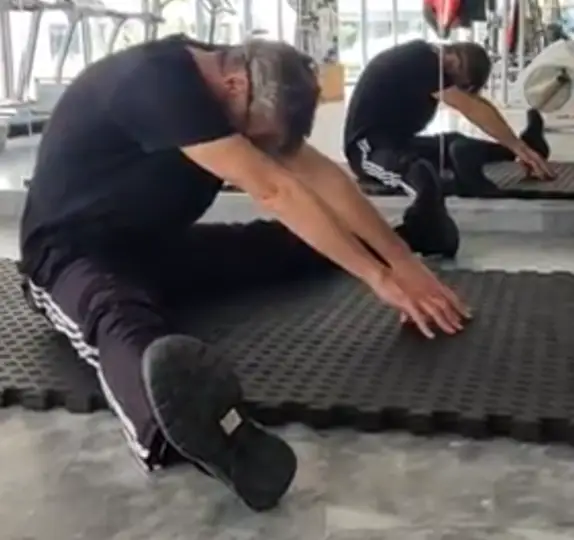Showing the Sitting Groin Stretch exercise
