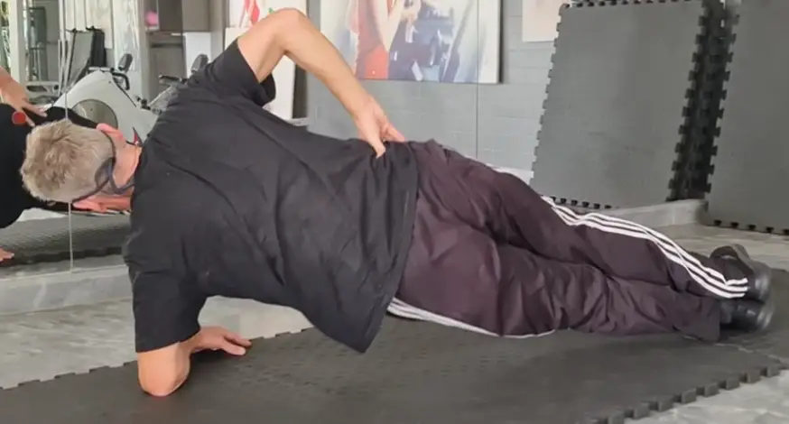 Showing the Side Plank Pilates exercise